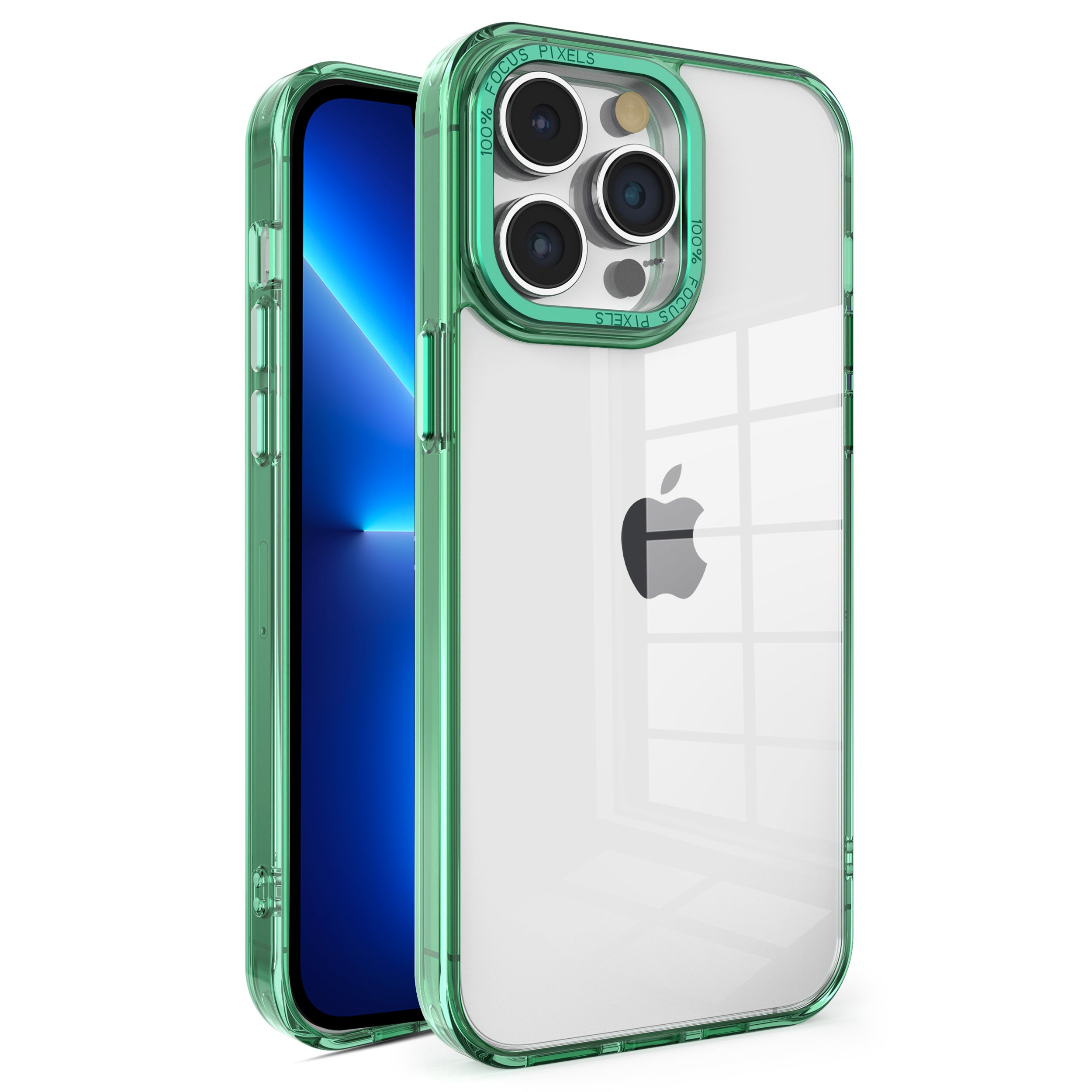 For iPhone 13 Pro Max Crystal Series Back Cover Drop Proof Transparent PC TPU Phone Case For iPhone 13 Pro Max Crystal Series Back Cover Drop Proof Transparent PC TPU Phone Case